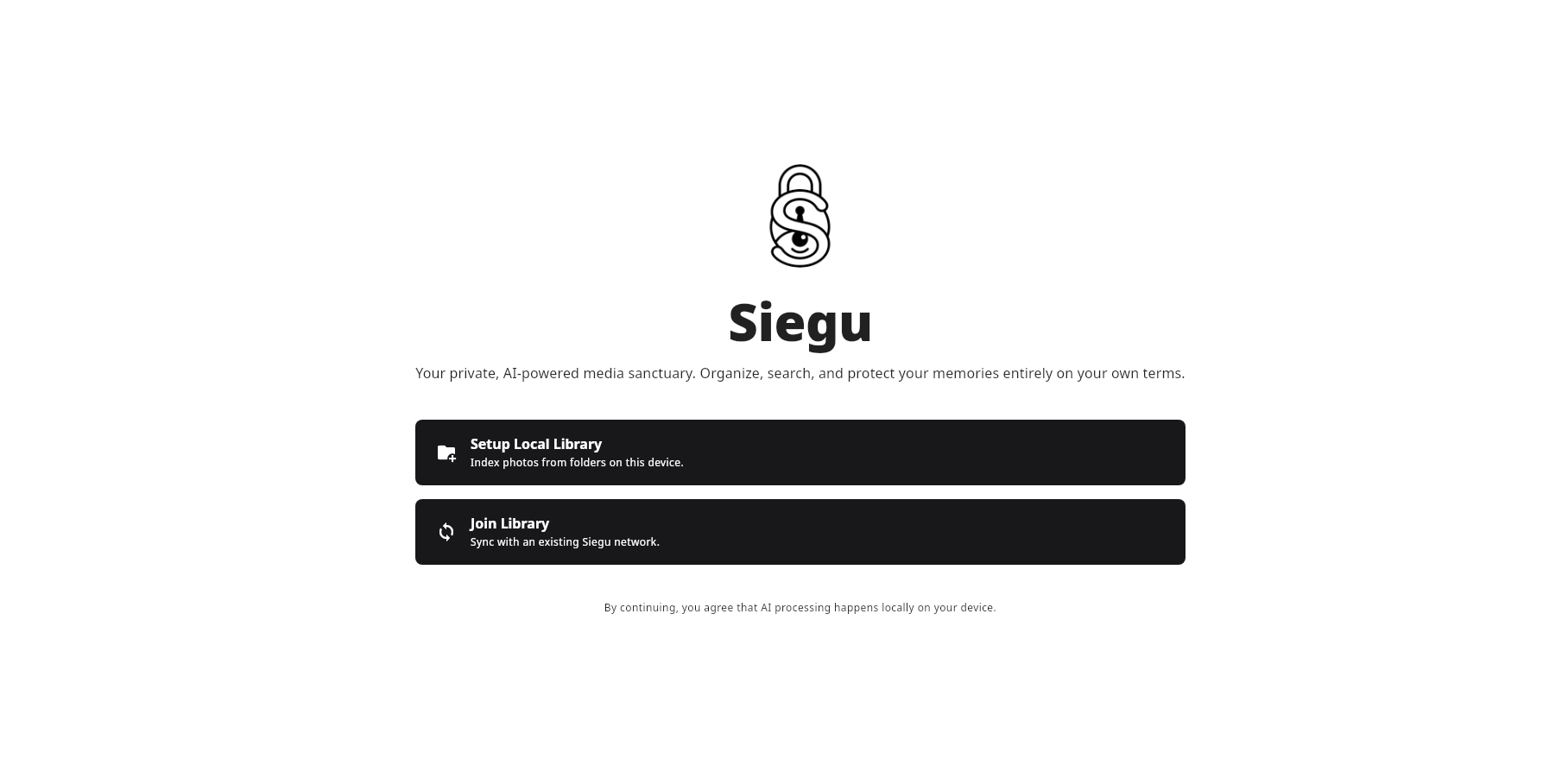 Siegu Desktop App Interface
